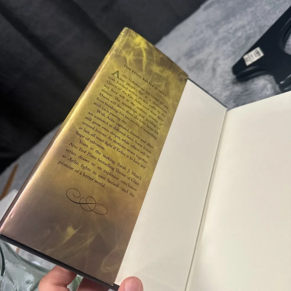 Kingdom of Ash Throne of Glass First Edition Sarah J. Maas Hardcover Book